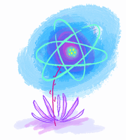 An Atom Flower from a spiritual kids book.